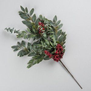 Magnolia Red Berry Eucalyptus Stems (3)